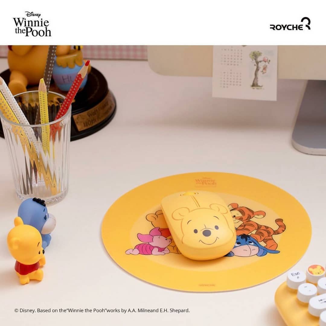 Royche disney winnie pooh wireless mouse yellow