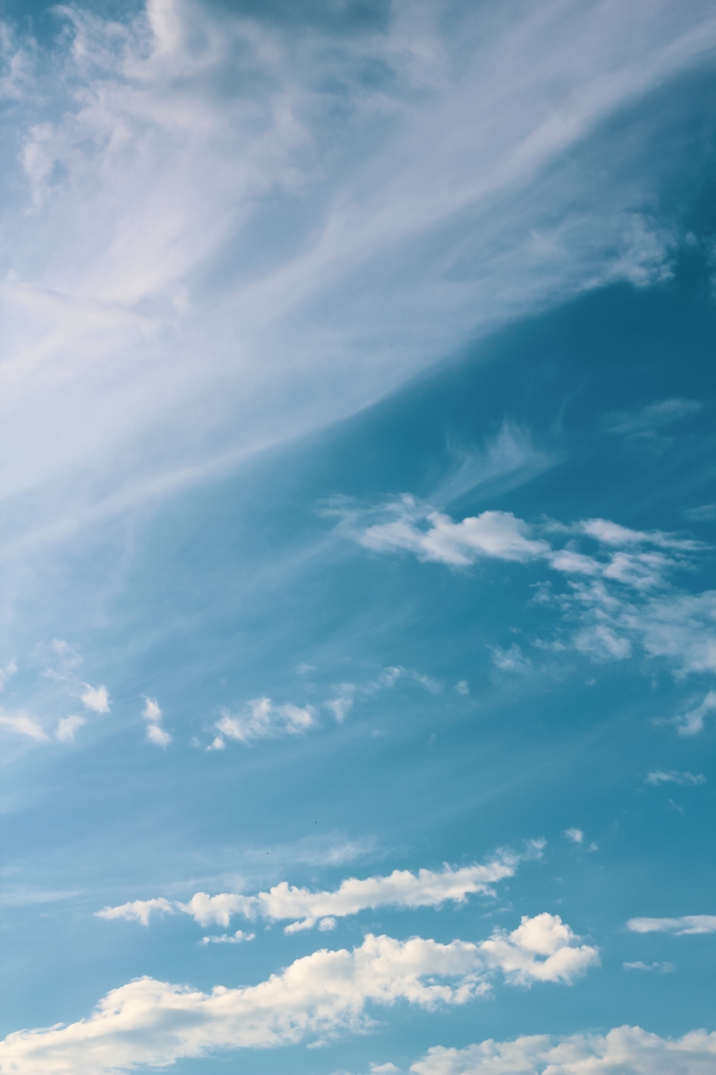 Picture of the blue sky with clouds