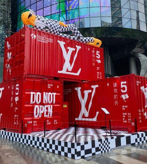 Louis Vuitton shipping container ION Orchard Singapore