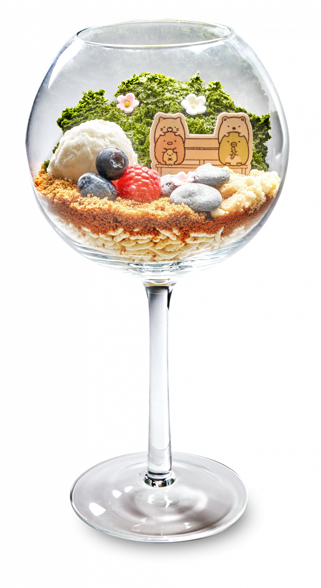 Kumoya x Sumikkogurashi terrarium dessert