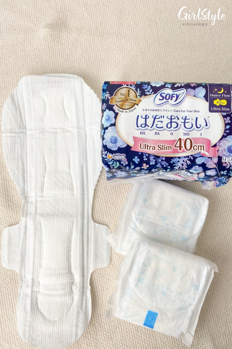 SOFY Hadaomoi Night pad opened up