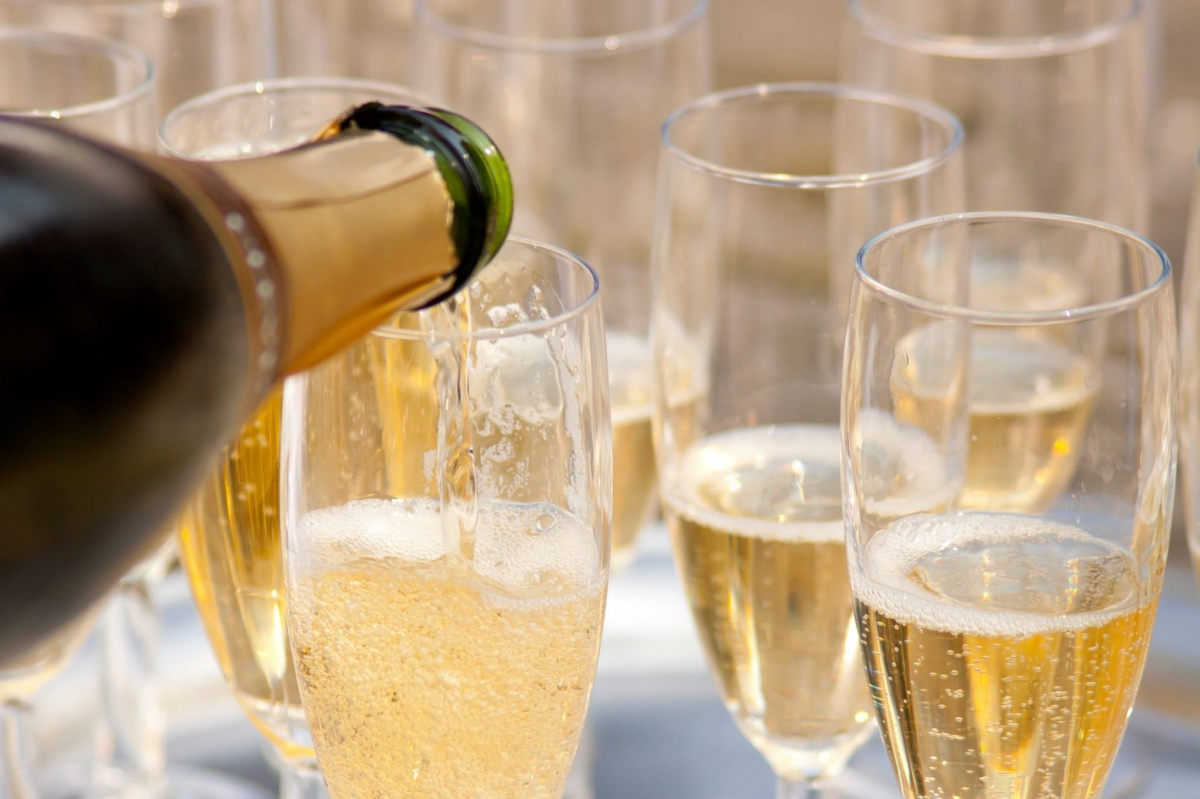Champagne served at Lantern