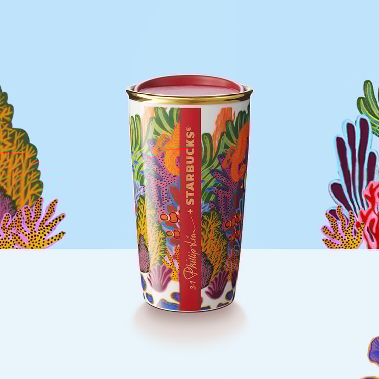 starbucks 3.1 Phillip Lim coral tumbler