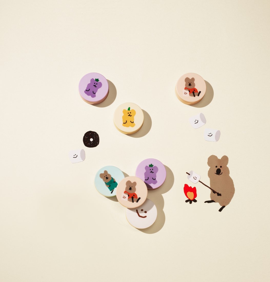 innisfree x Dinotaeng No Sebum Mineral Powder In Cute Illustrations
