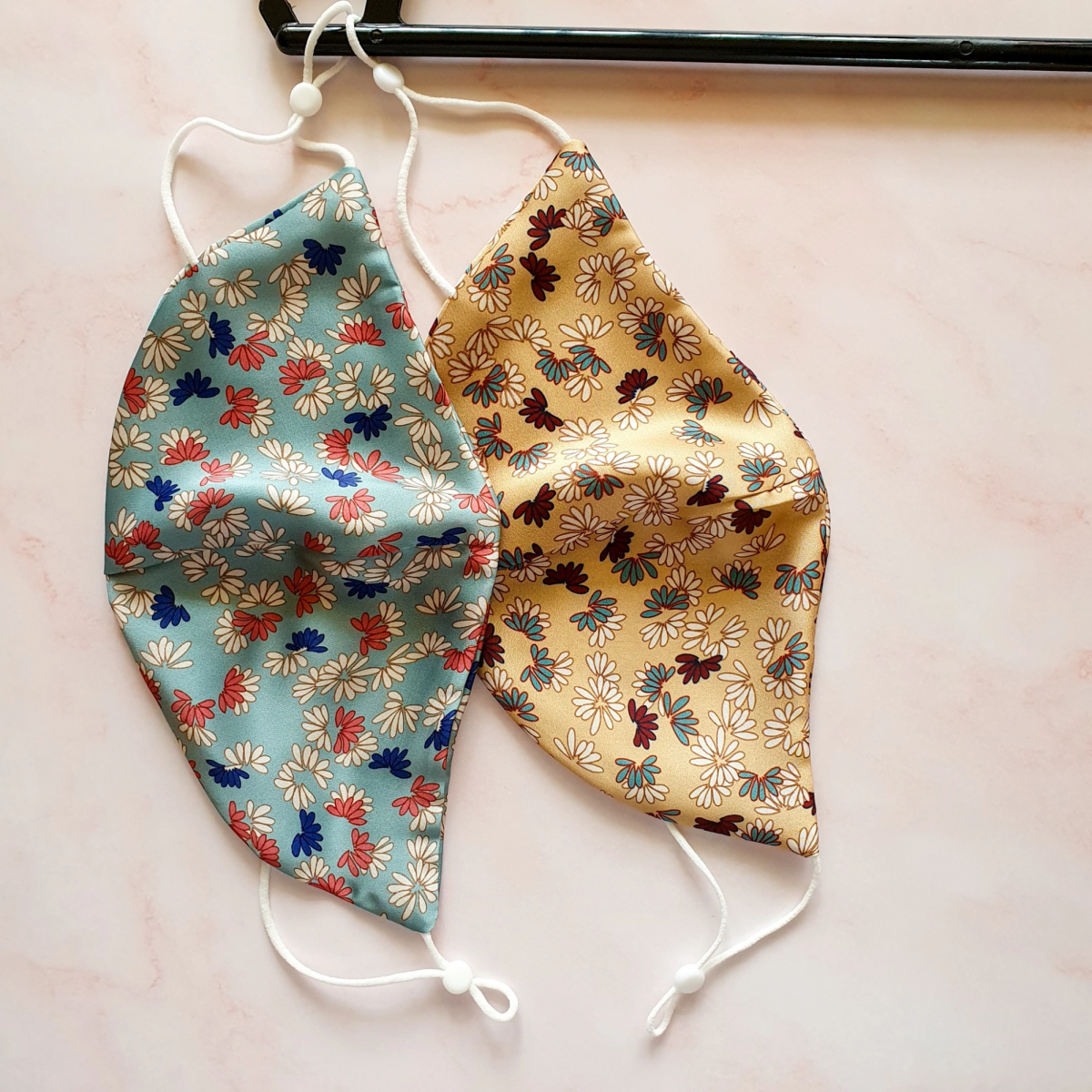 Floral mulberry silk mask Singapore