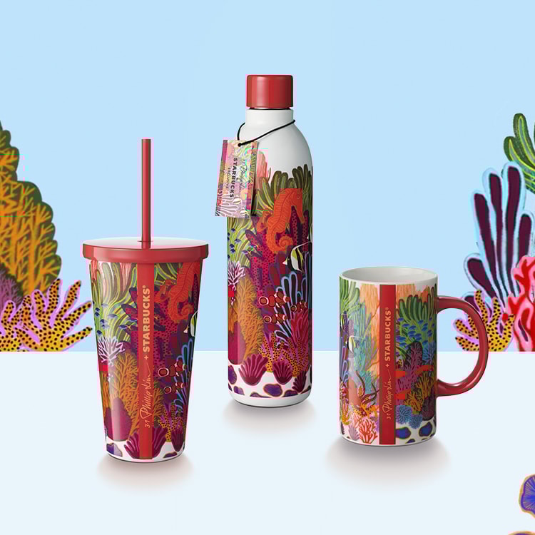 starbucks 3.1 Phillip Lim coral drinkware