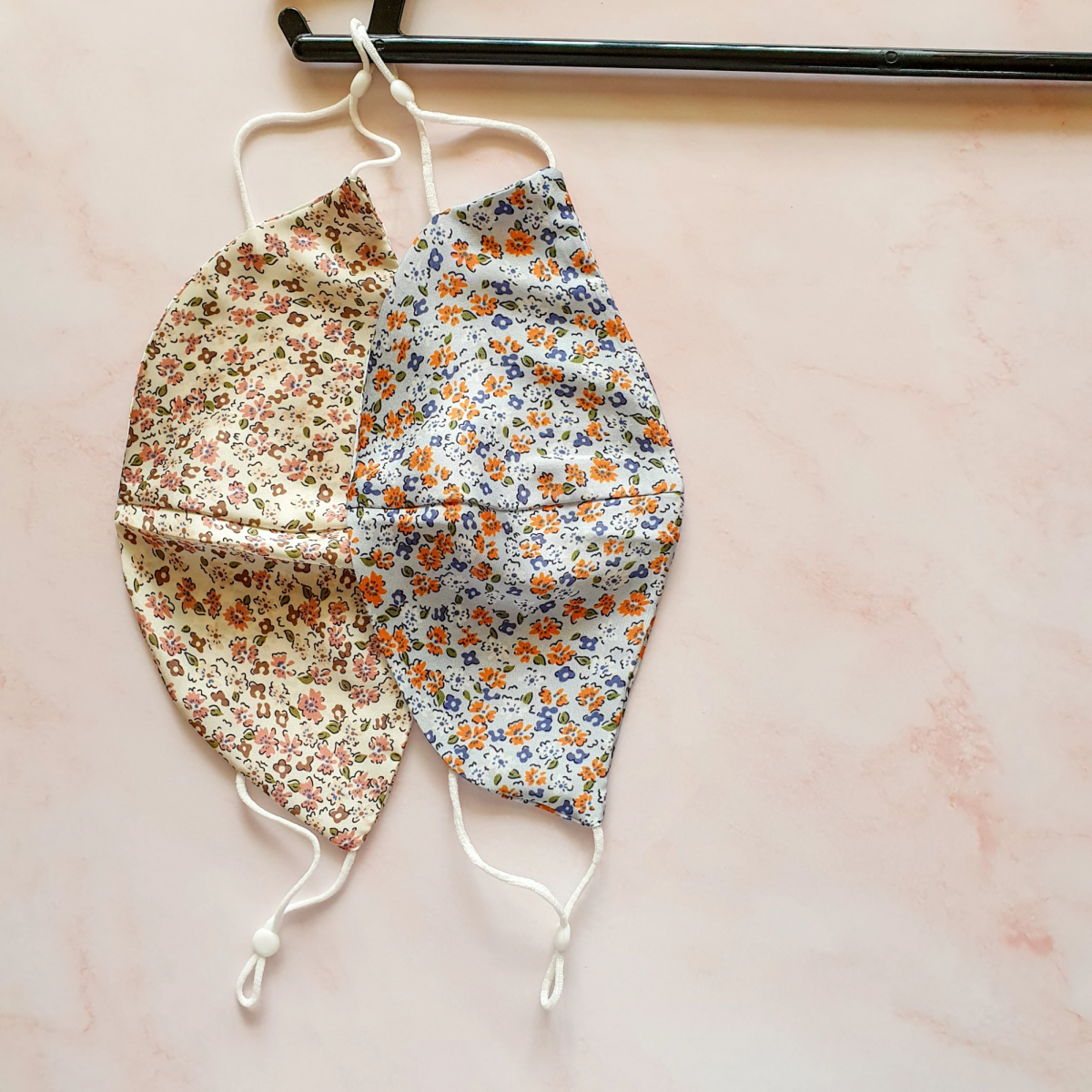 Floral mulberry silk mask Singapore