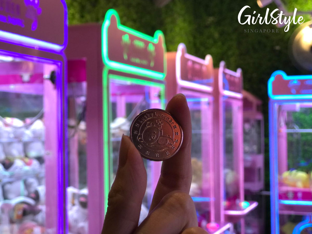 rilakkuma arcade game coin hougang green shopping centre
