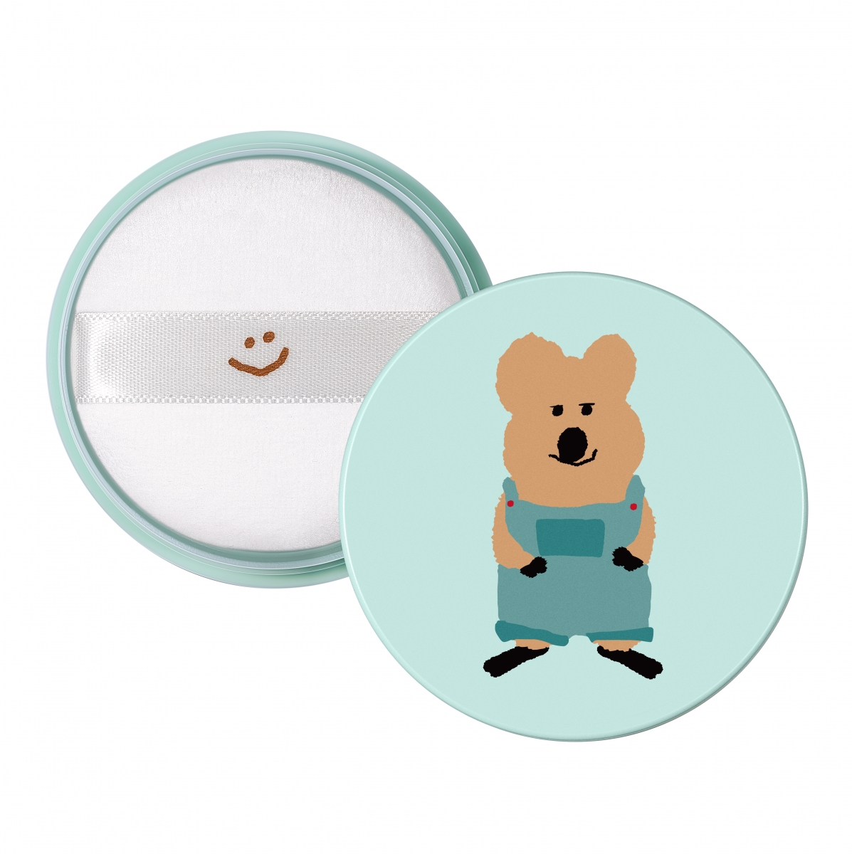 innisfree x Dinotaeng Quokka in teal packaging open