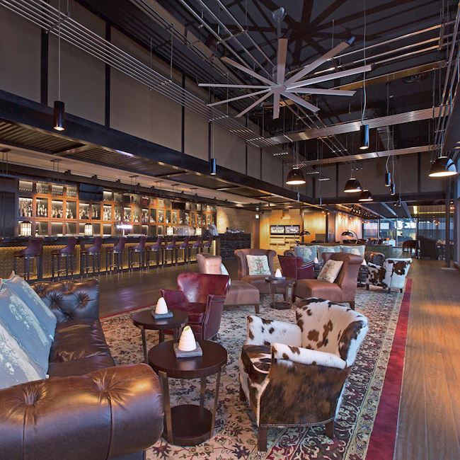 Cook & Brew indoor seating area