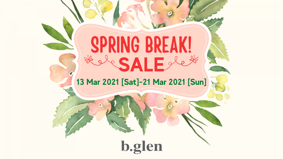b.glen Spring Break Sale poster