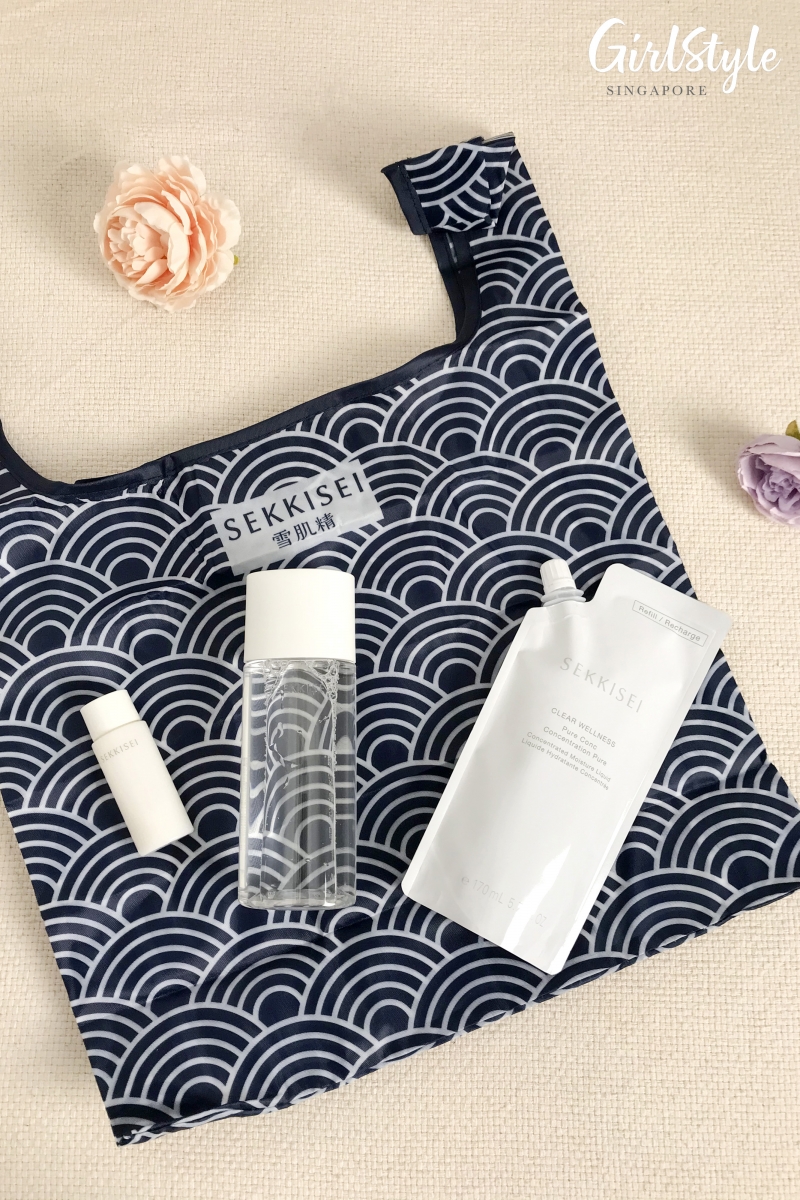 kose Sekkisei Clear Wellness reusable tote bag