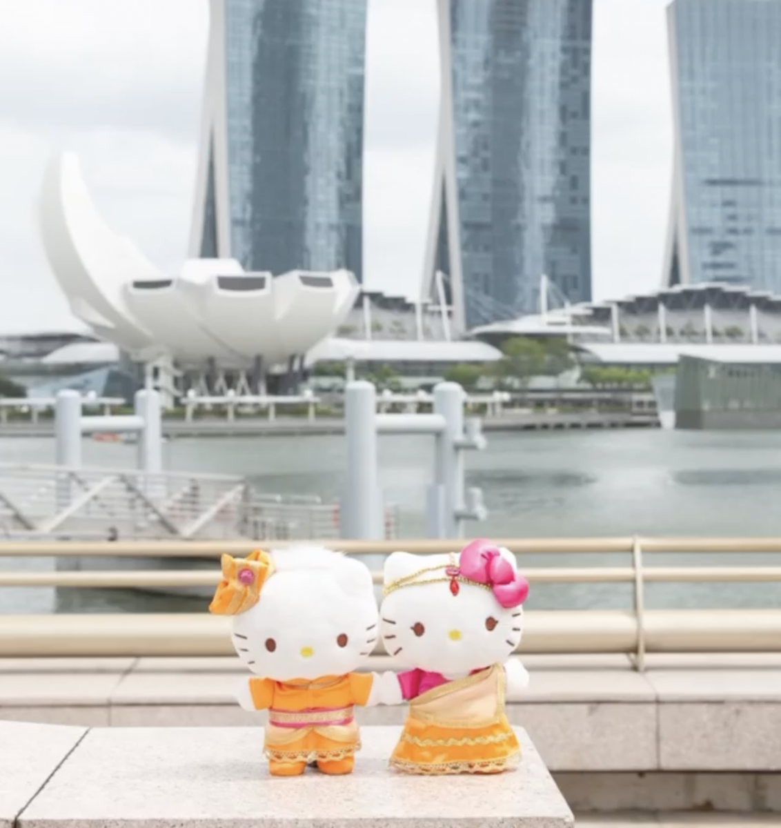 Hello Kitty wedding plushies MBS Singapore