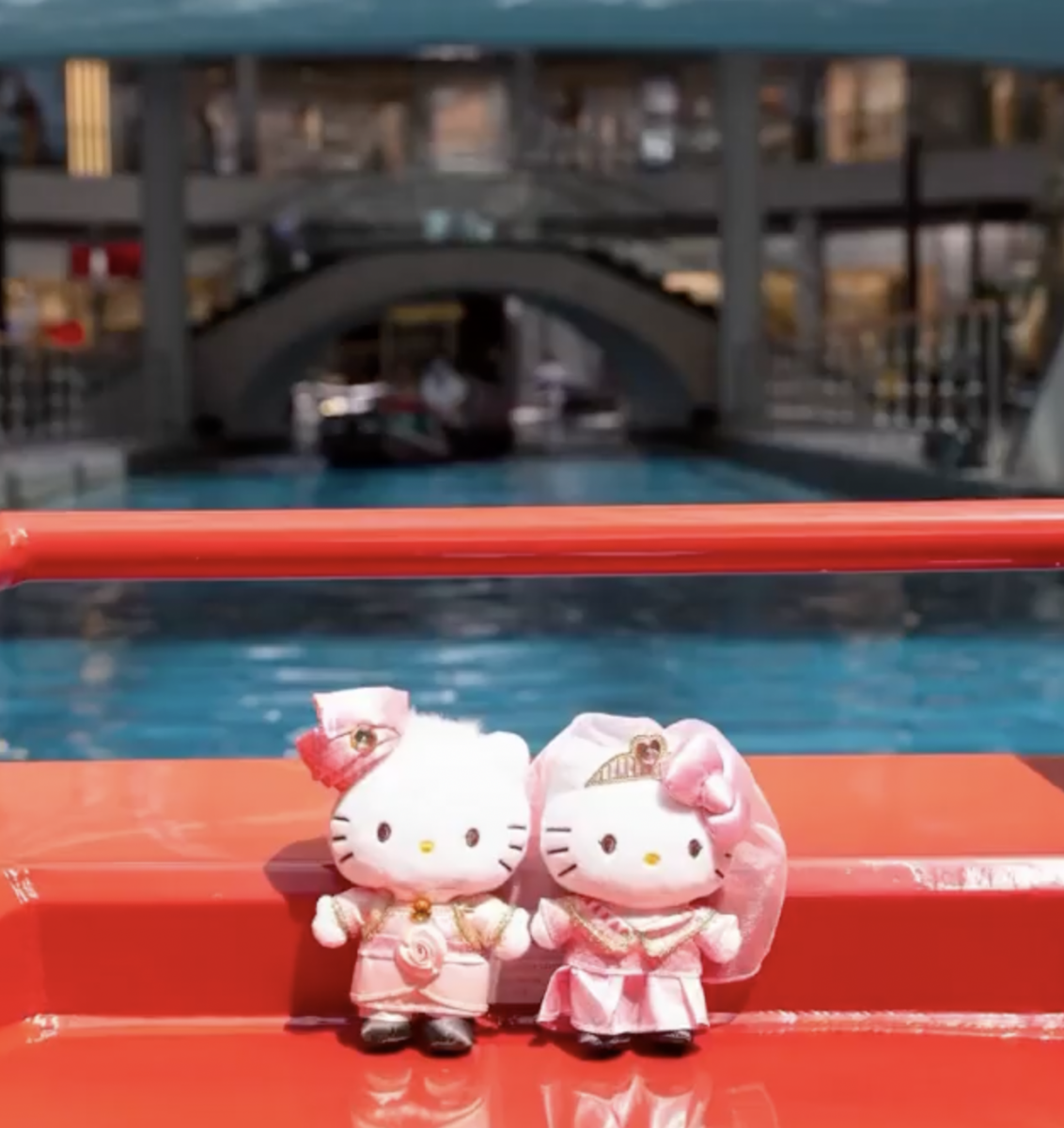 Hello Kitty wedding plushies MBS Singapore