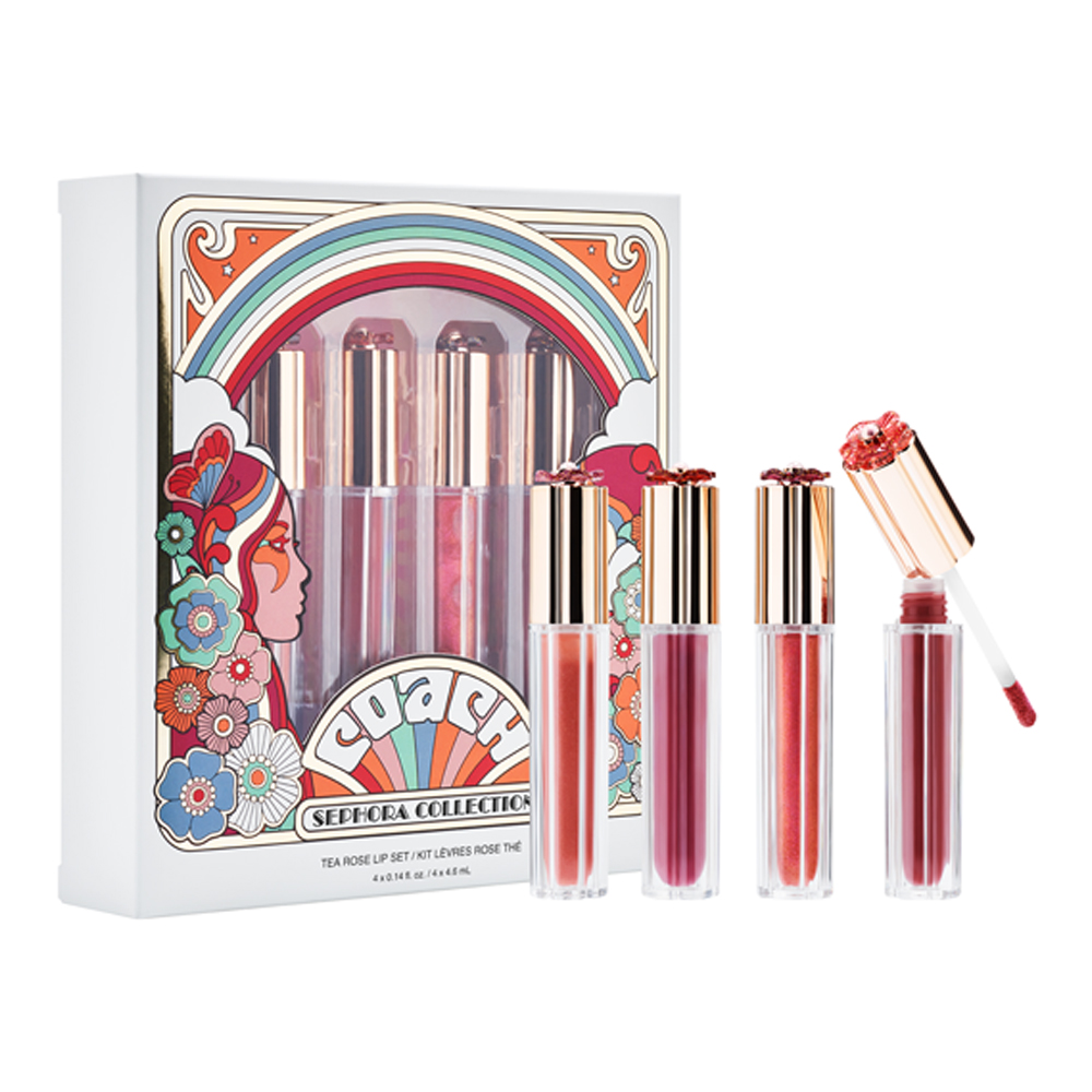 Coach x Sephora Tea Rose lipstick packaging