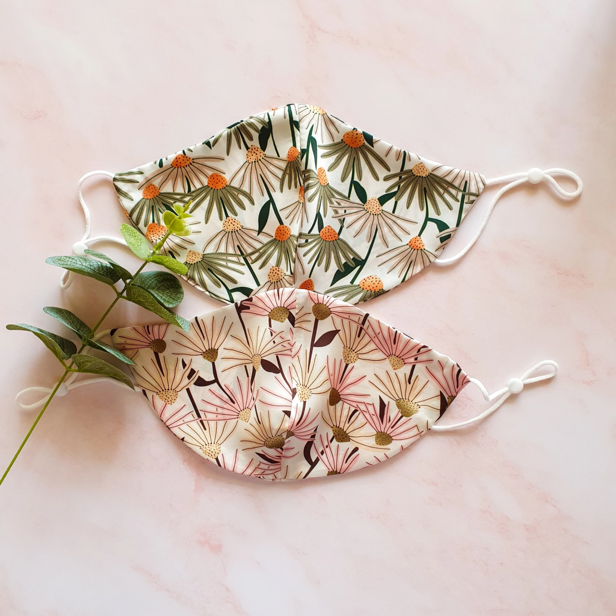 Floral mulberry silk mask Singapore