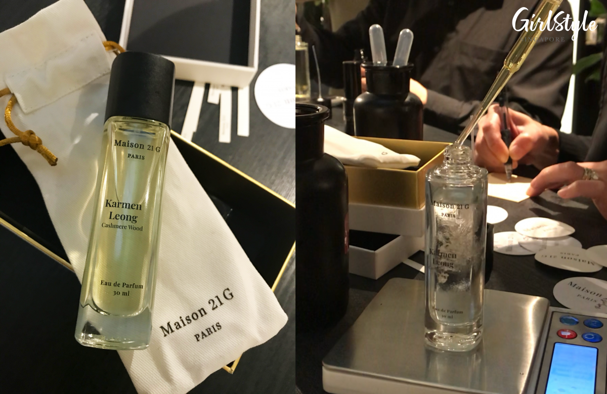 maison 21g personalised bottle perfume
