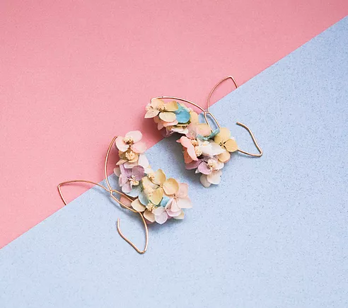 Preserved flower earring Singapore Twist The Willow Twig