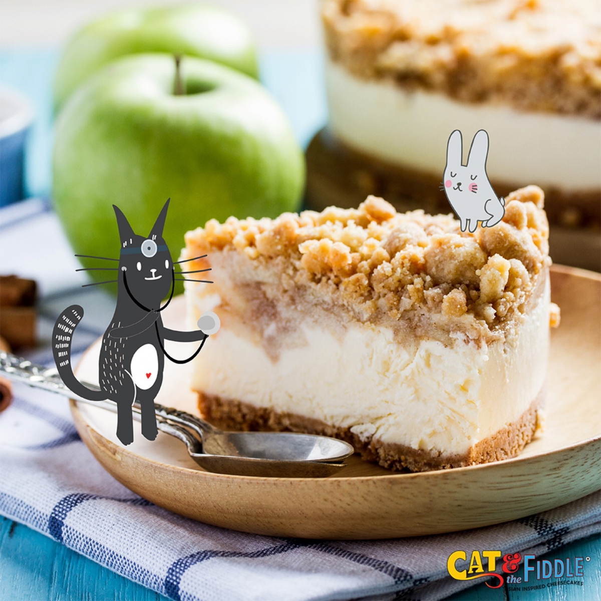 apple crumble cheesecake