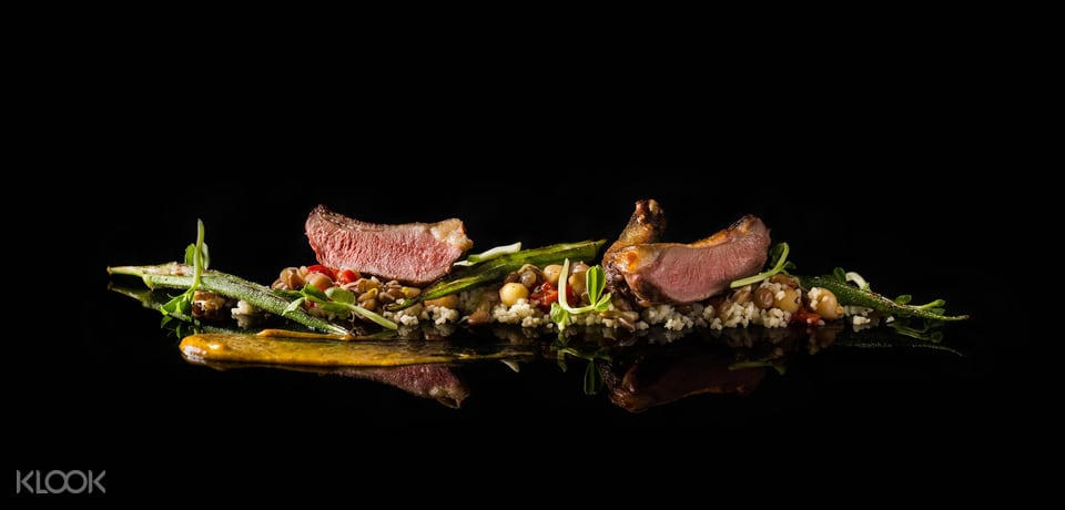NOX dine in the dark dish