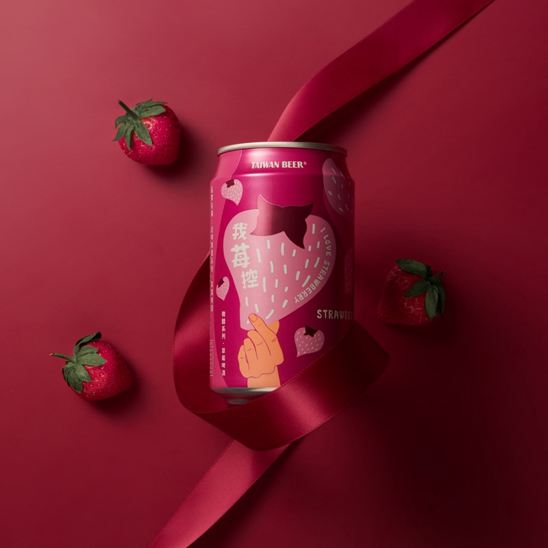 Taiwan Beer TTL Sweet Touch Strawberry Beer can