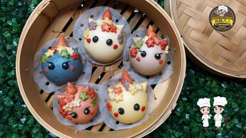 colourful unicorn mantou in singapore