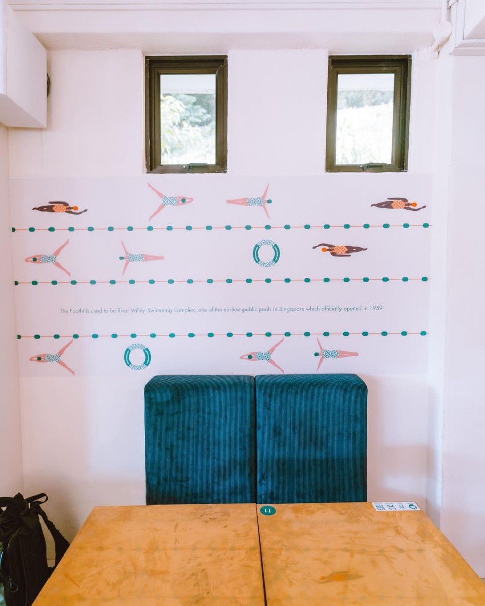 Tiong Bahru Bakery Foothills swimming pool-themed seats