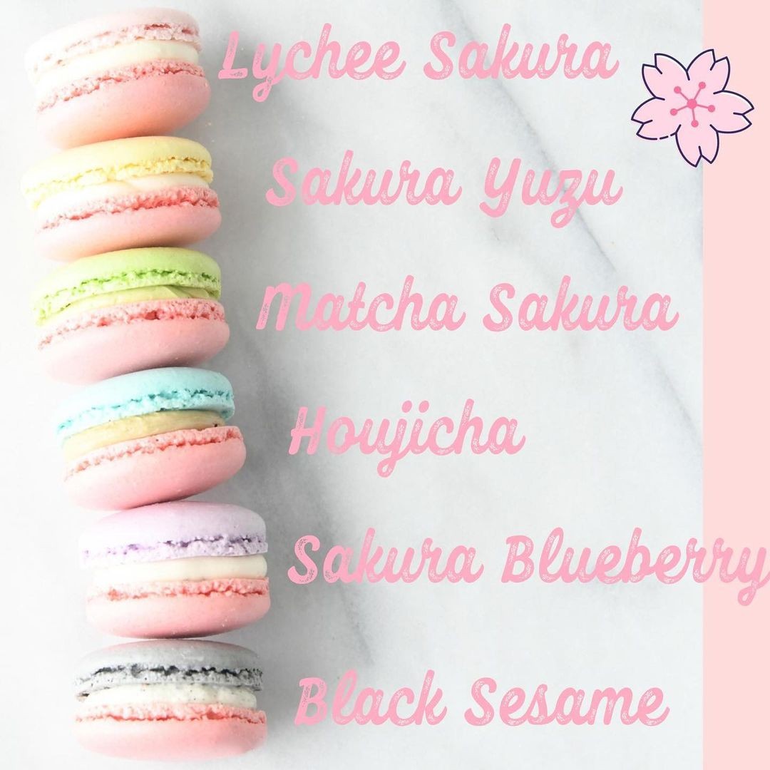 Annabella Patisserie sakura Macaron flavours