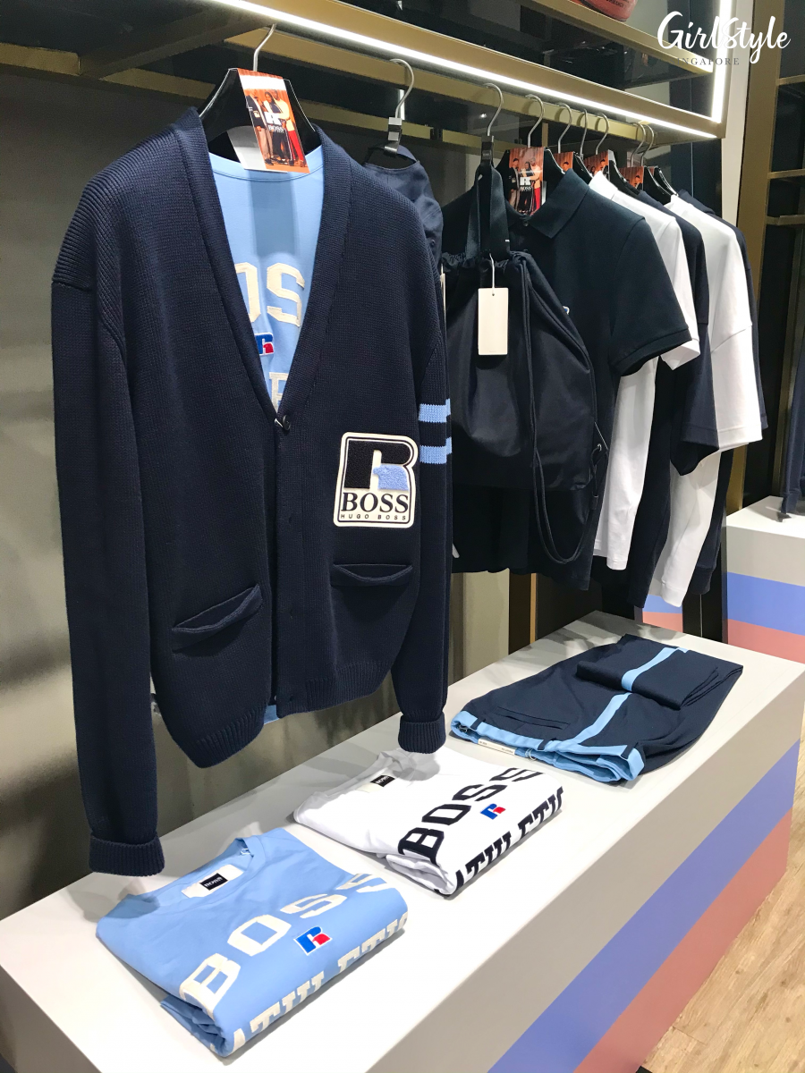 boss Russell Athletic blue clothes in singapore