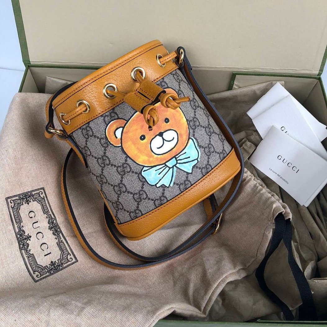 Gucci bag with teddy bear Clearance