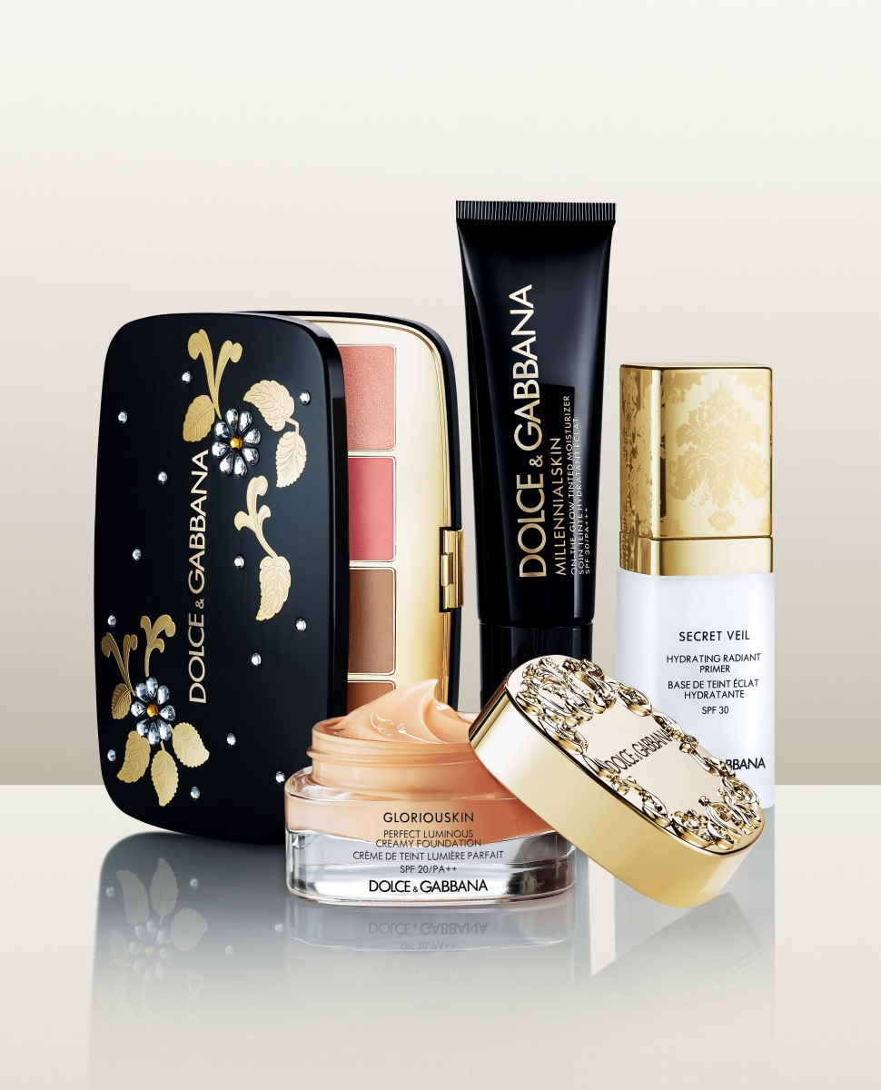 Dolce&Gabbana beauty eyeshadow palette and skincare