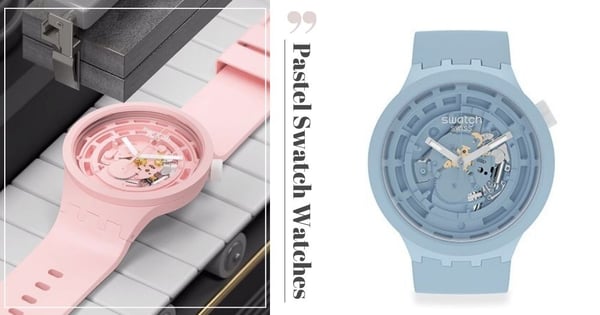 These New Swatch Watches Come In Pastel Colours & A Smooth Material, Available Online In SG From 20 April