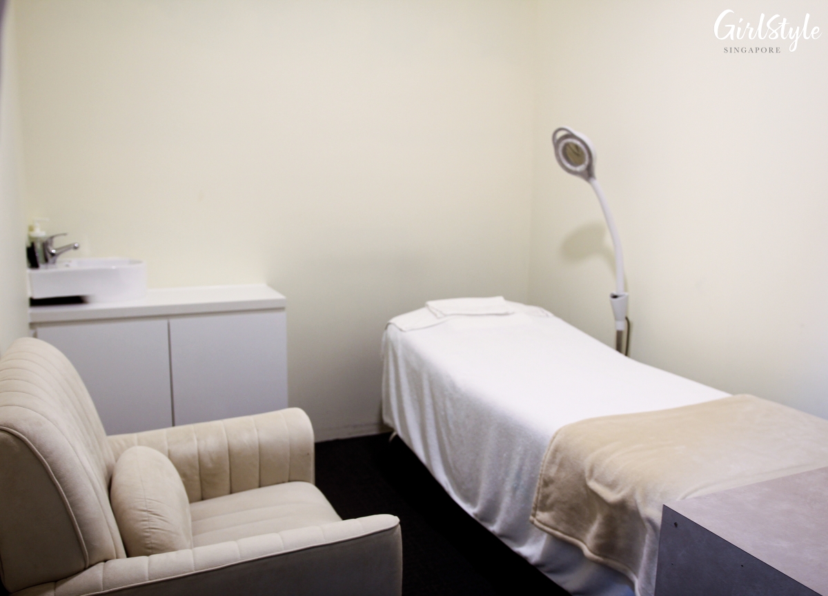 amber belia facial room