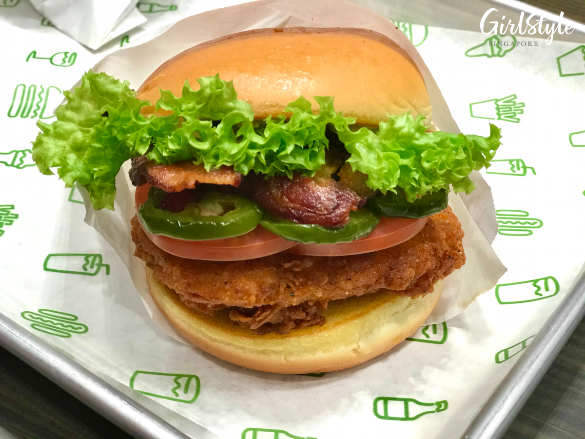 shake shack Jalapeño Ranch chicken burger