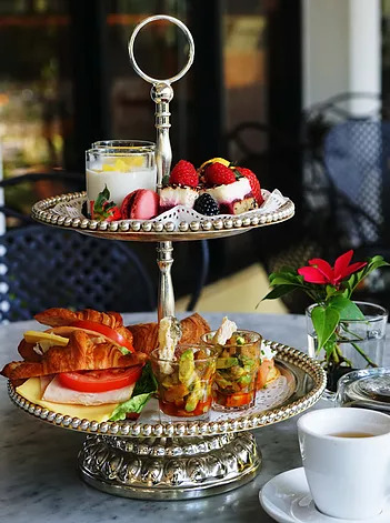 The Coastal Settlement high tea set