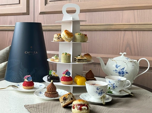 Capella Singapore afternoon tea delivery
