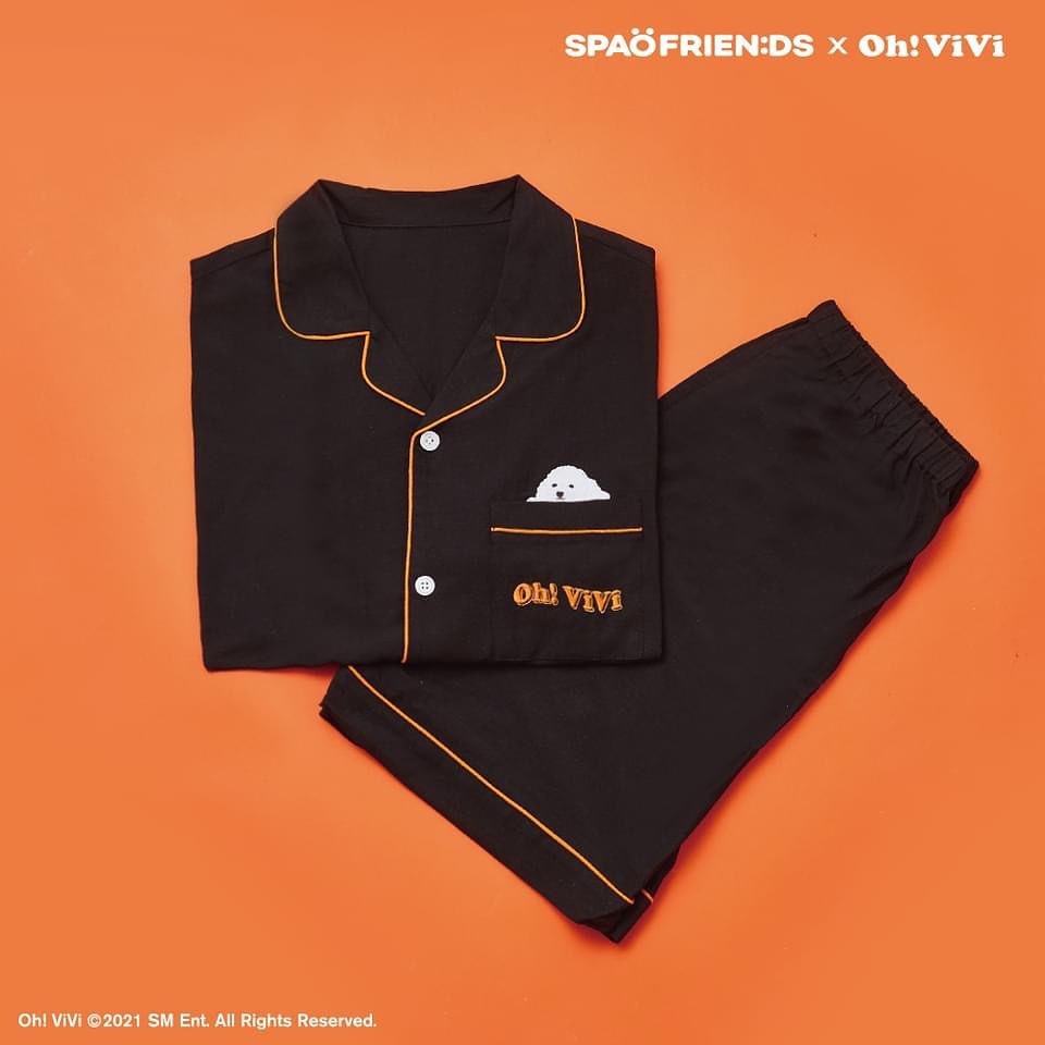 SPAO Sehun Vivi pyjamas in black