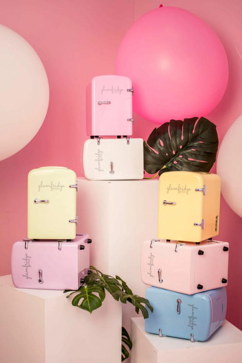 BYNSK Fruity Pebbles Glamfridge pastel mini fridge Singapore
