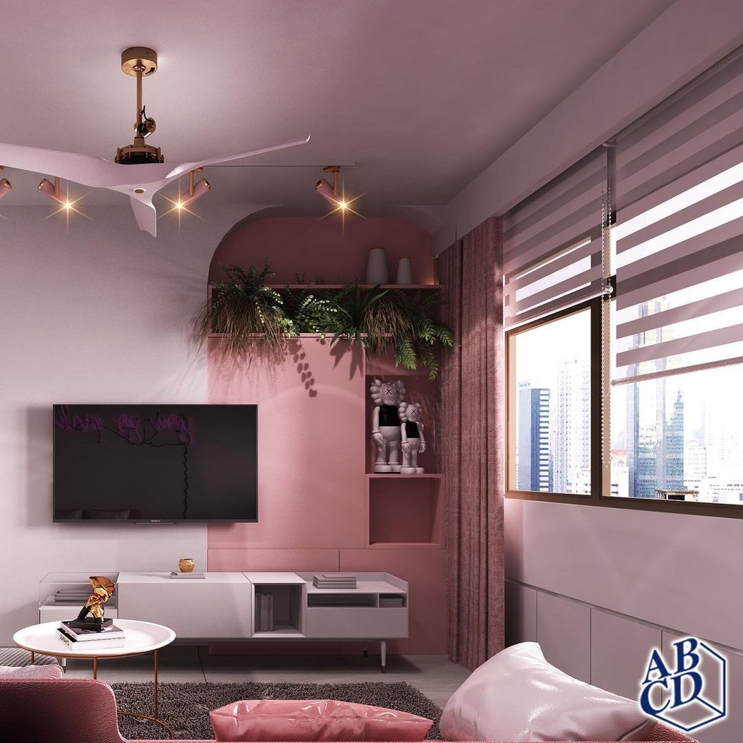 By A Blue Cube Design: Luxe Pink Nordic 5-Room HDB In Tampines, Singapore