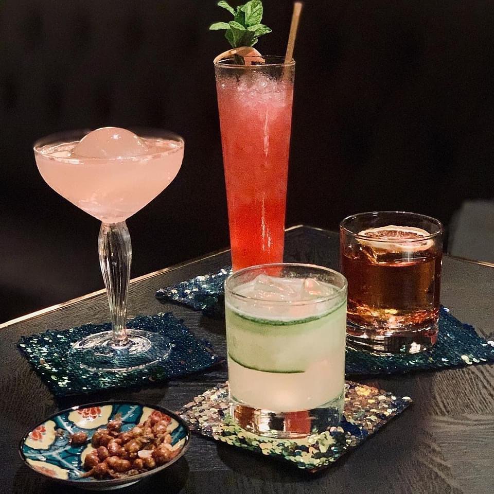 cocktails at Club 5 Bar at PARKROYAL on Beach Road Singapore