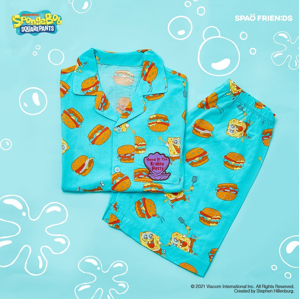 SPAO SpongBob pyjamas in light blue