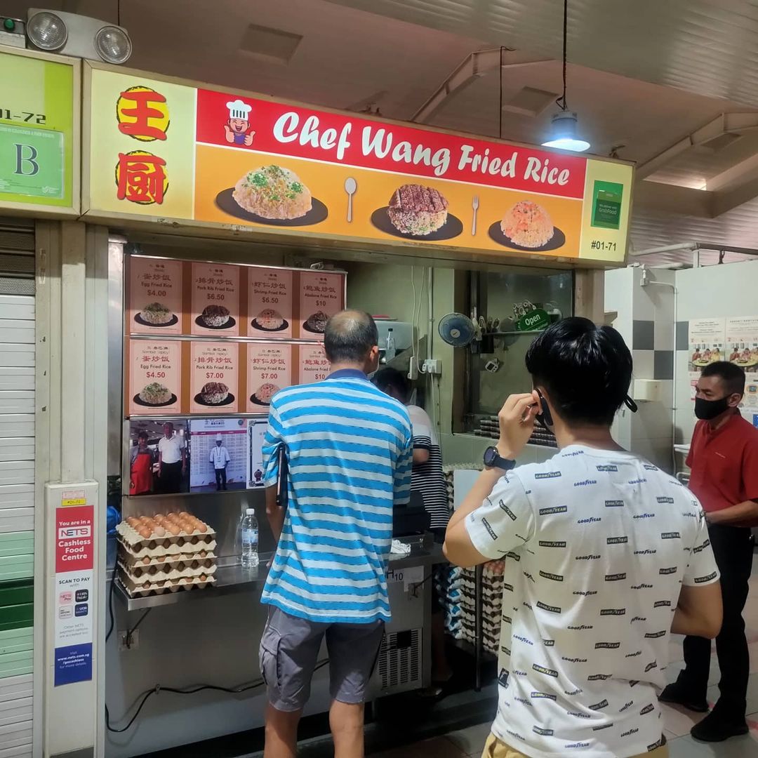 Chef Wang Fried Rice stall at beo crescent singapore