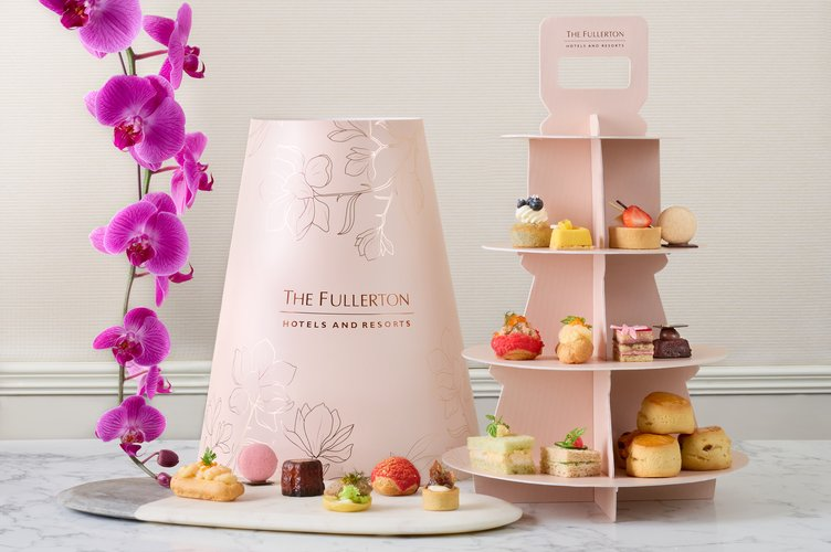Fullerton Hotel afternoon tea delivery Singapore