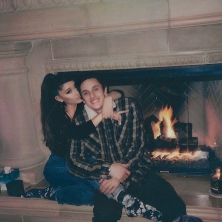 ariana grande and husband dalton gomez christmas