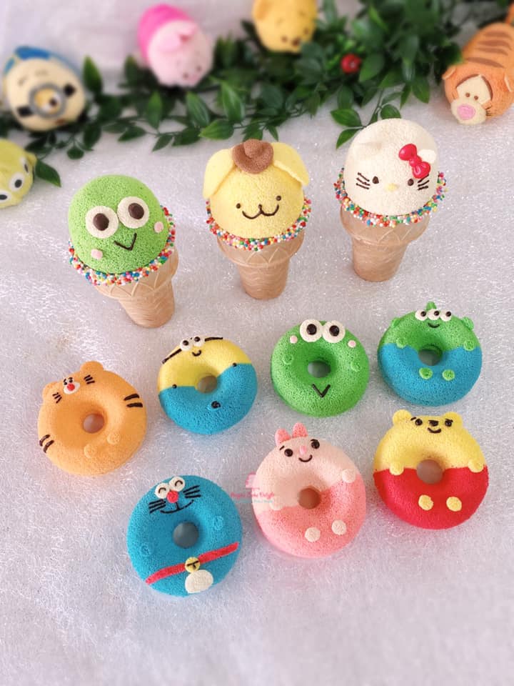 Angie's Cake Delight character chiffon cakes