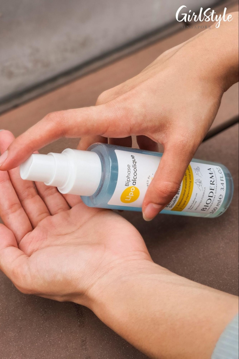 Bioderma Biphase Lipo alcoolique hand sanitiser Singapore