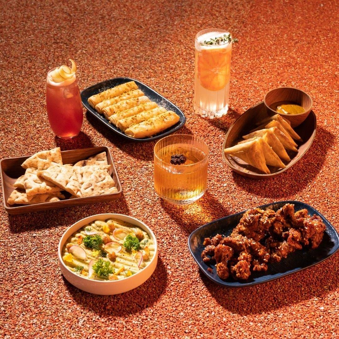 food and cocktails at levant bar singapore