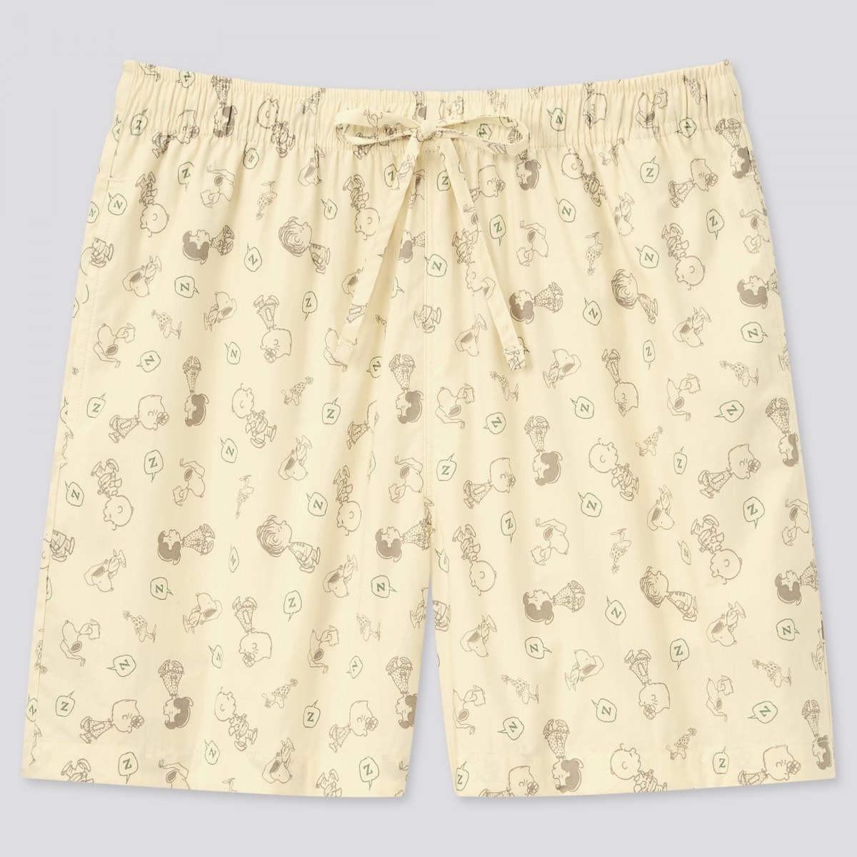 uniqlo singapore peanuts snoopy airism relaco shorts yellow