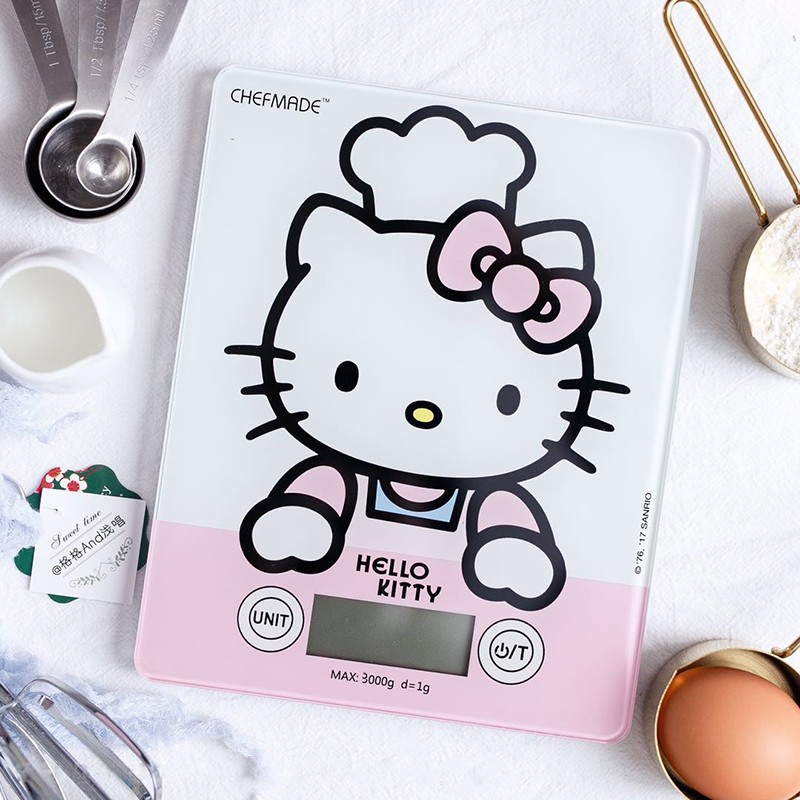 chefmade Hello Kitty Touch Screen Tempered Glass Electronic Scale