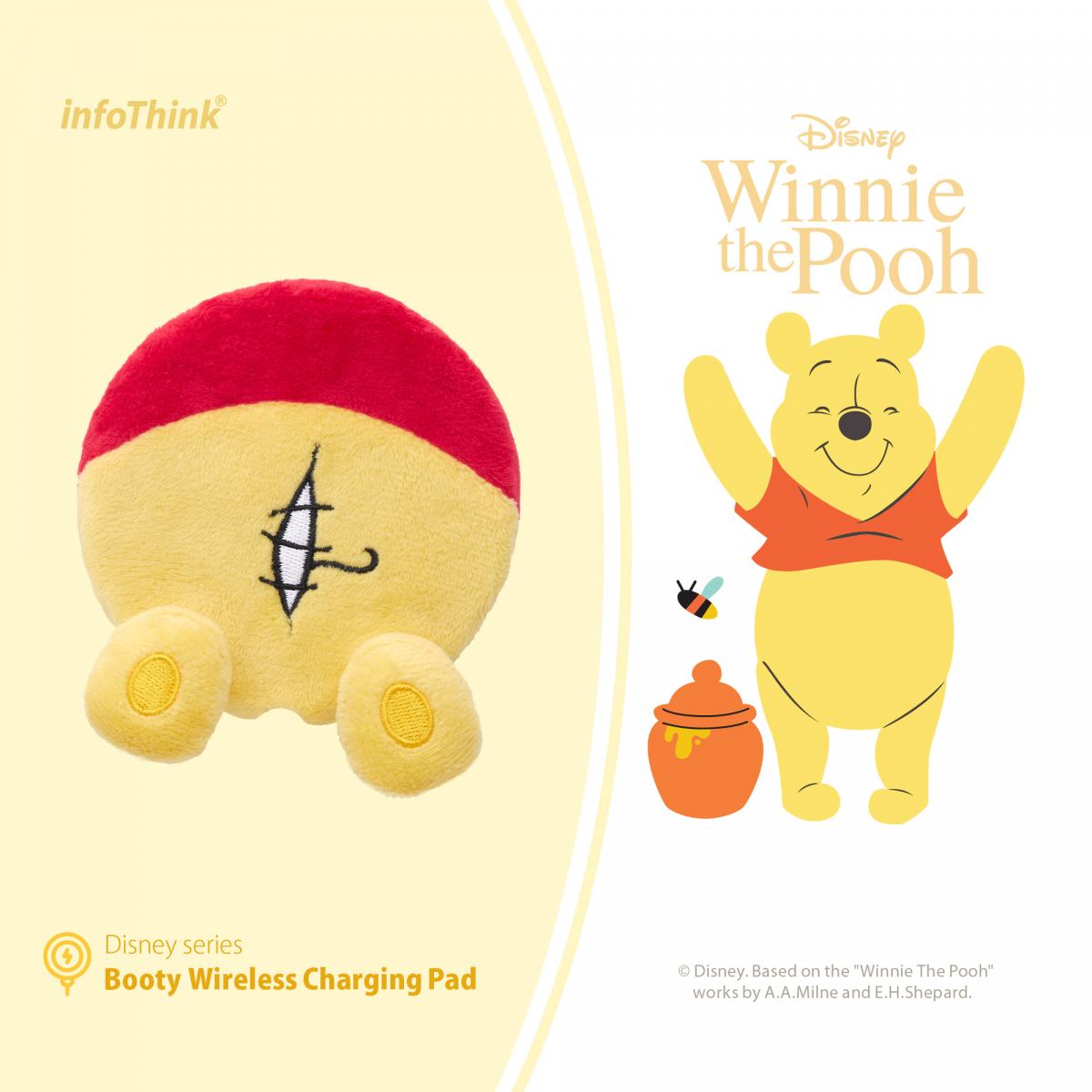 infothink booty wireless phone airpods charging pad winnie pooh